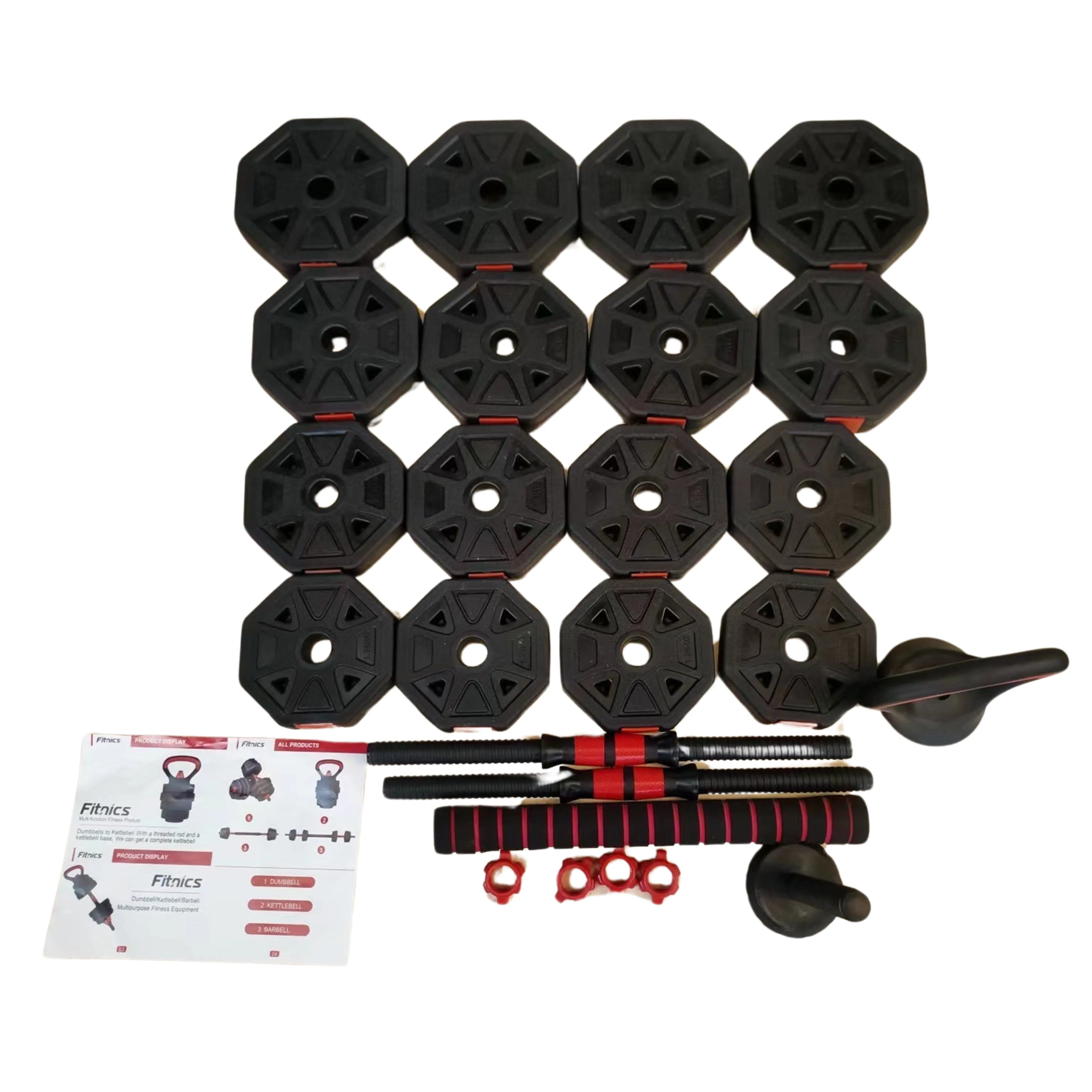 3 in 1 Adjustable Dumbbell, Barbell & Kettlebell Set