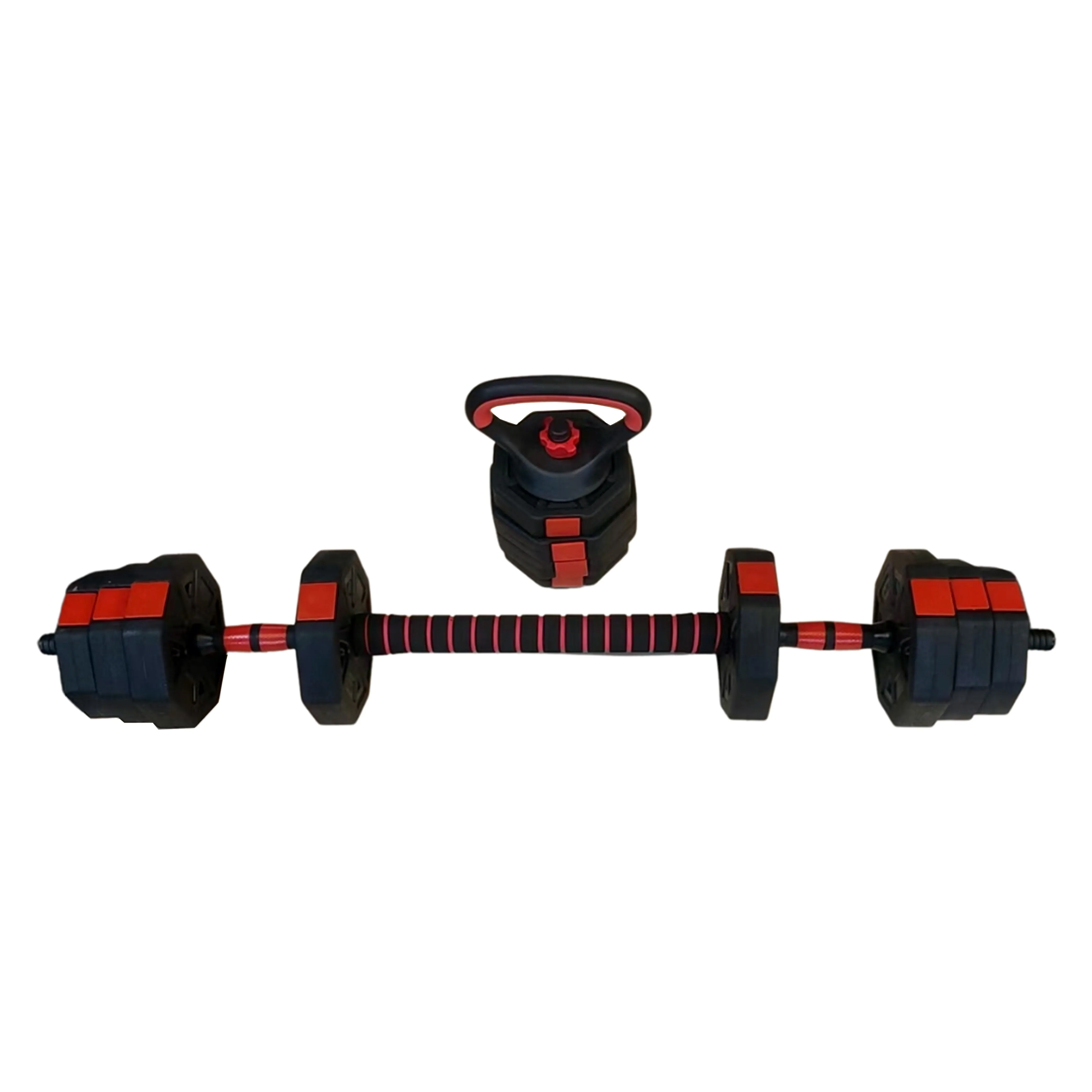 3 in 1 Adjustable Dumbbell, Barbell & Kettlebell Set