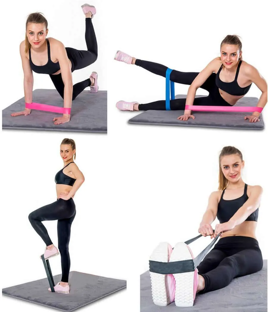 5 Piece Set of Resistance Body Bands with Carry Bag | ERGOHeal®