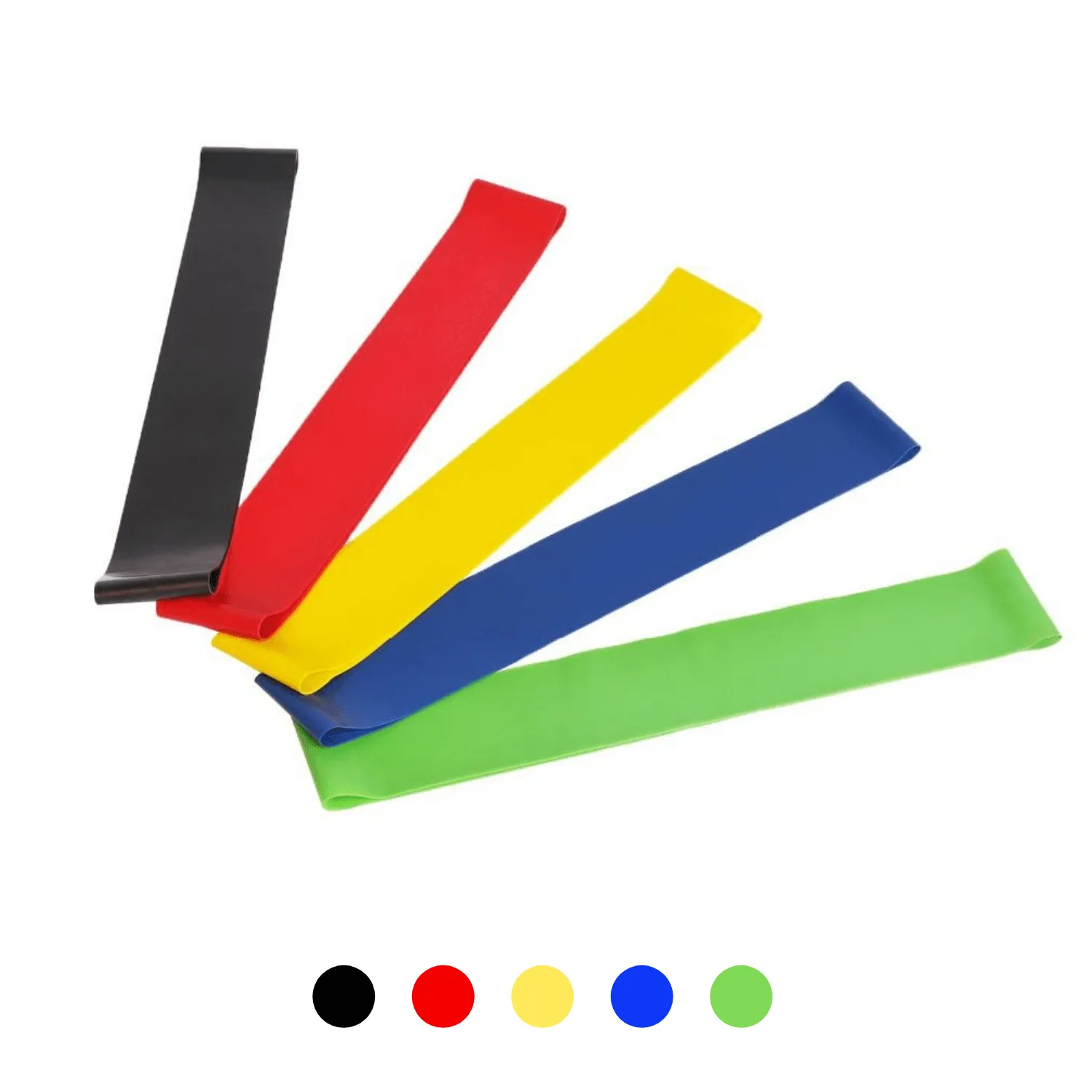 5 Piece Set of Resistance Body Bands with Carry Bag | ERGOHeal®