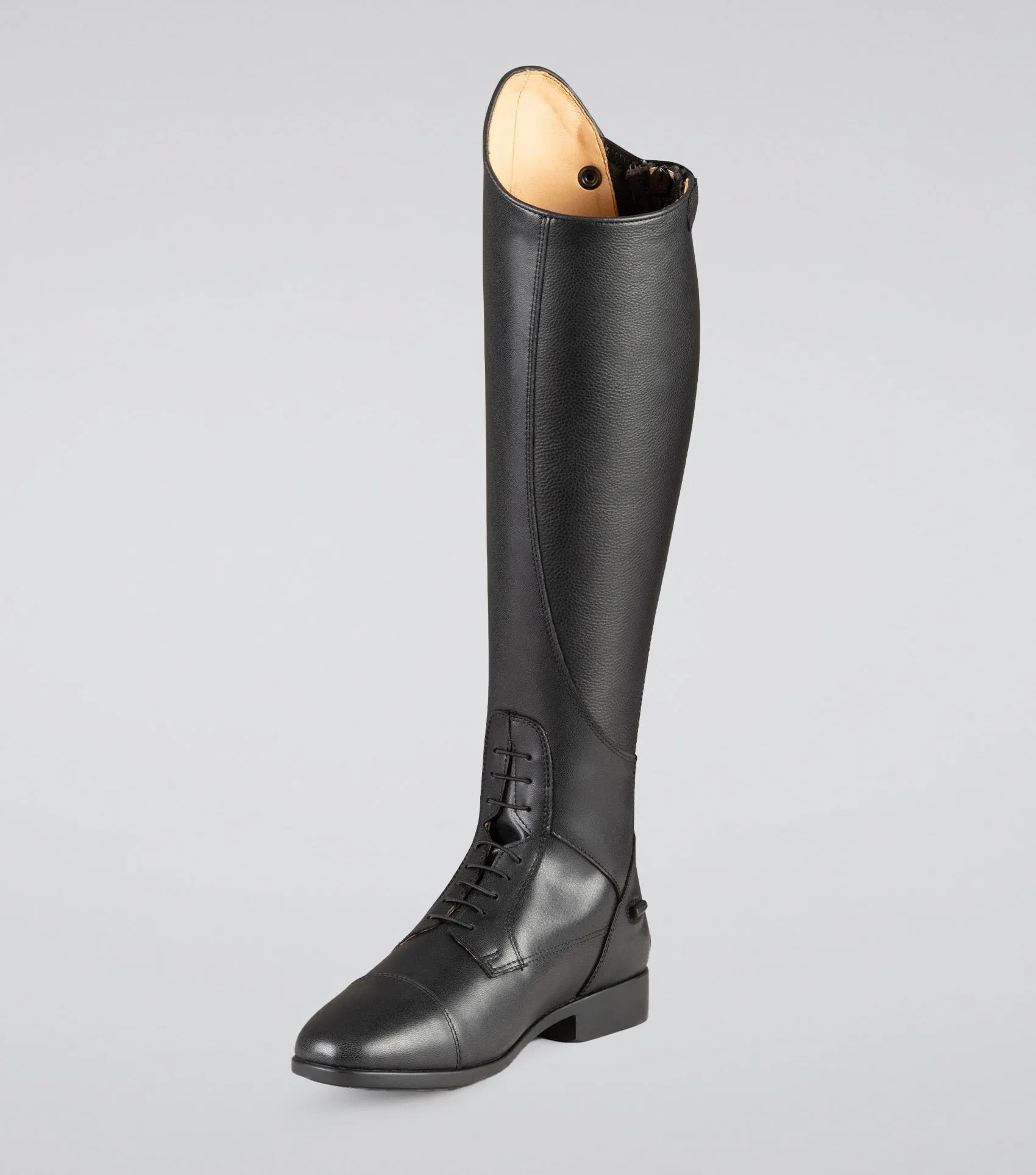 Anima Ladies Synthetic Field Tall Riding Boot Black (Regular Calf)