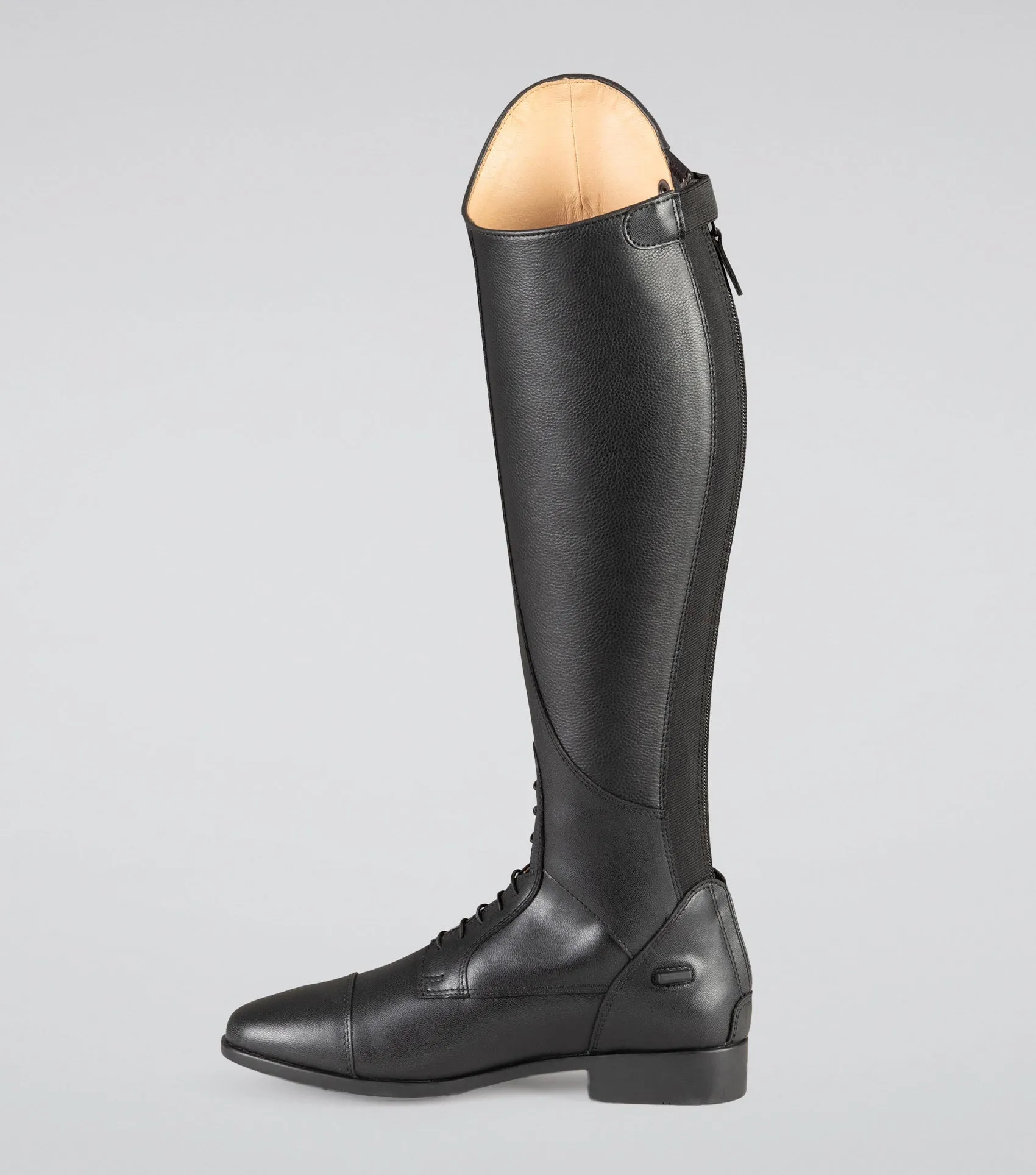 Anima Ladies Synthetic Field Tall Riding Boot Black (Regular Calf)