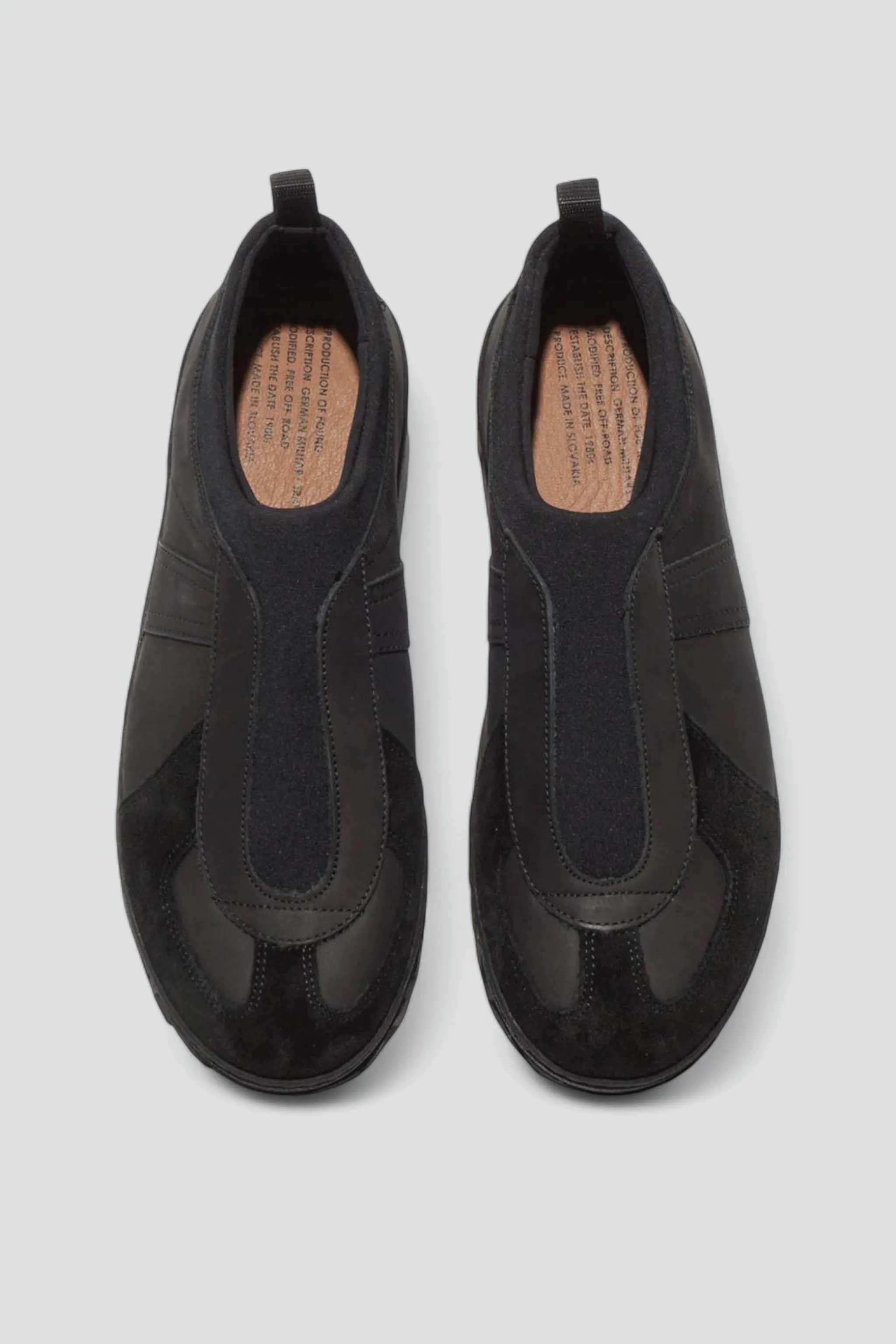 Black 1728NS Military Trainers