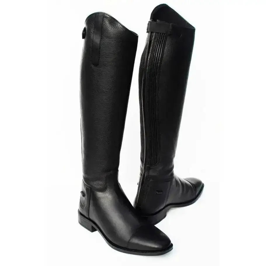 Black Leather Riding Boots Rhinegold Elite Seville