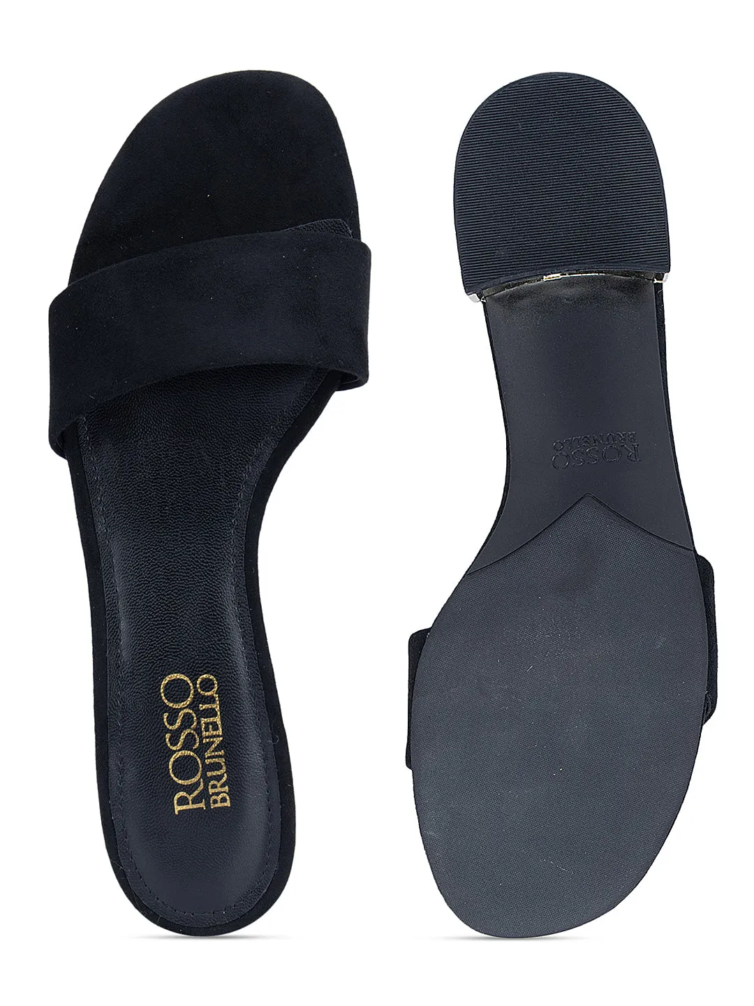 Black Low Block Heels