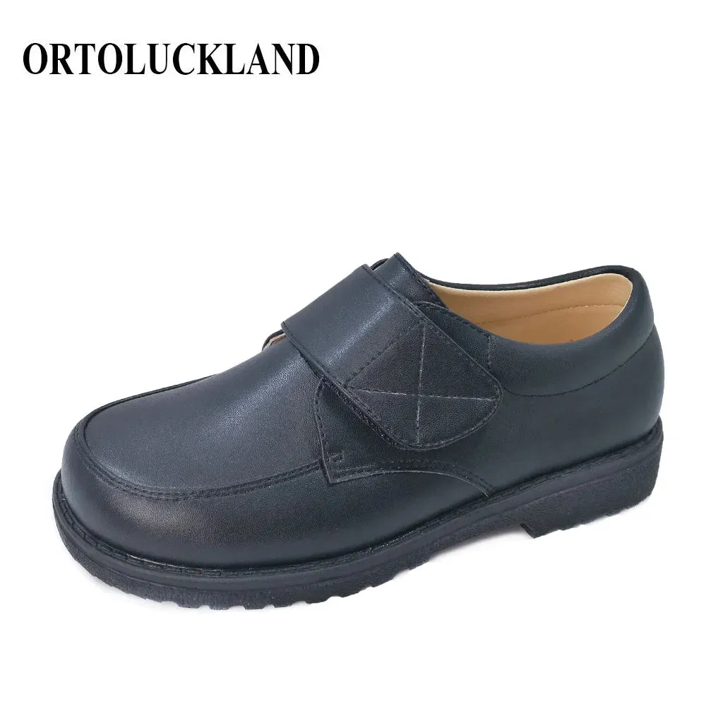 Boys Leather Orthopedic Flats Kids Moccasins School Shoes