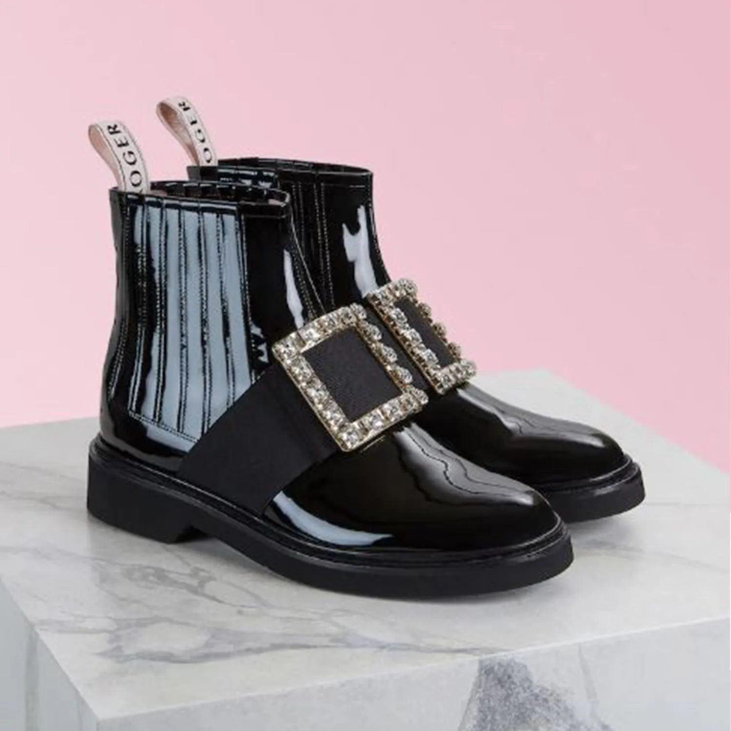 Chelsea Viv' Rangers Strass Buckle Ankle Boots