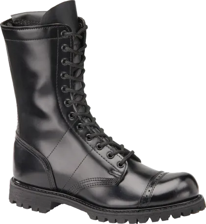 Corcoran 985 Men's 10"  Field Boots w/ Side Zipper and Lug Outsole - Black