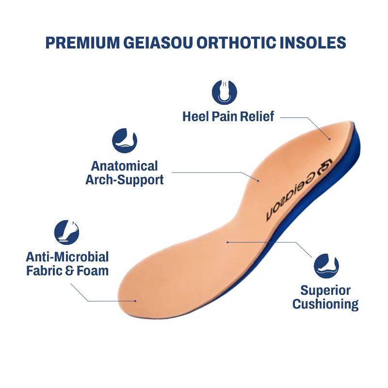 Cuzcare Men Orthopedic Shoes Arch Support Breathable Anti-Skid Elegant Fashion