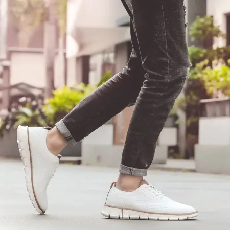 Cuzcare Orthopedic Men Shoes Breathable Mesh Arch Support Ultra-light High-End Fashion Casual