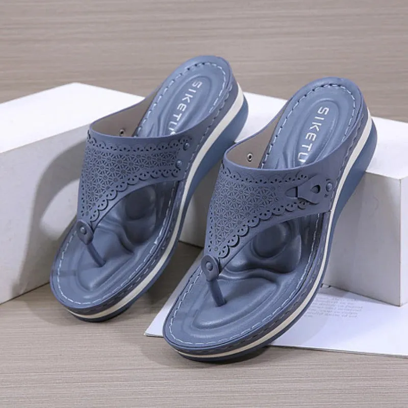 Cuzcare Women Orthopedic Sandal Arch Support Breathable Anti Slip Slipper
