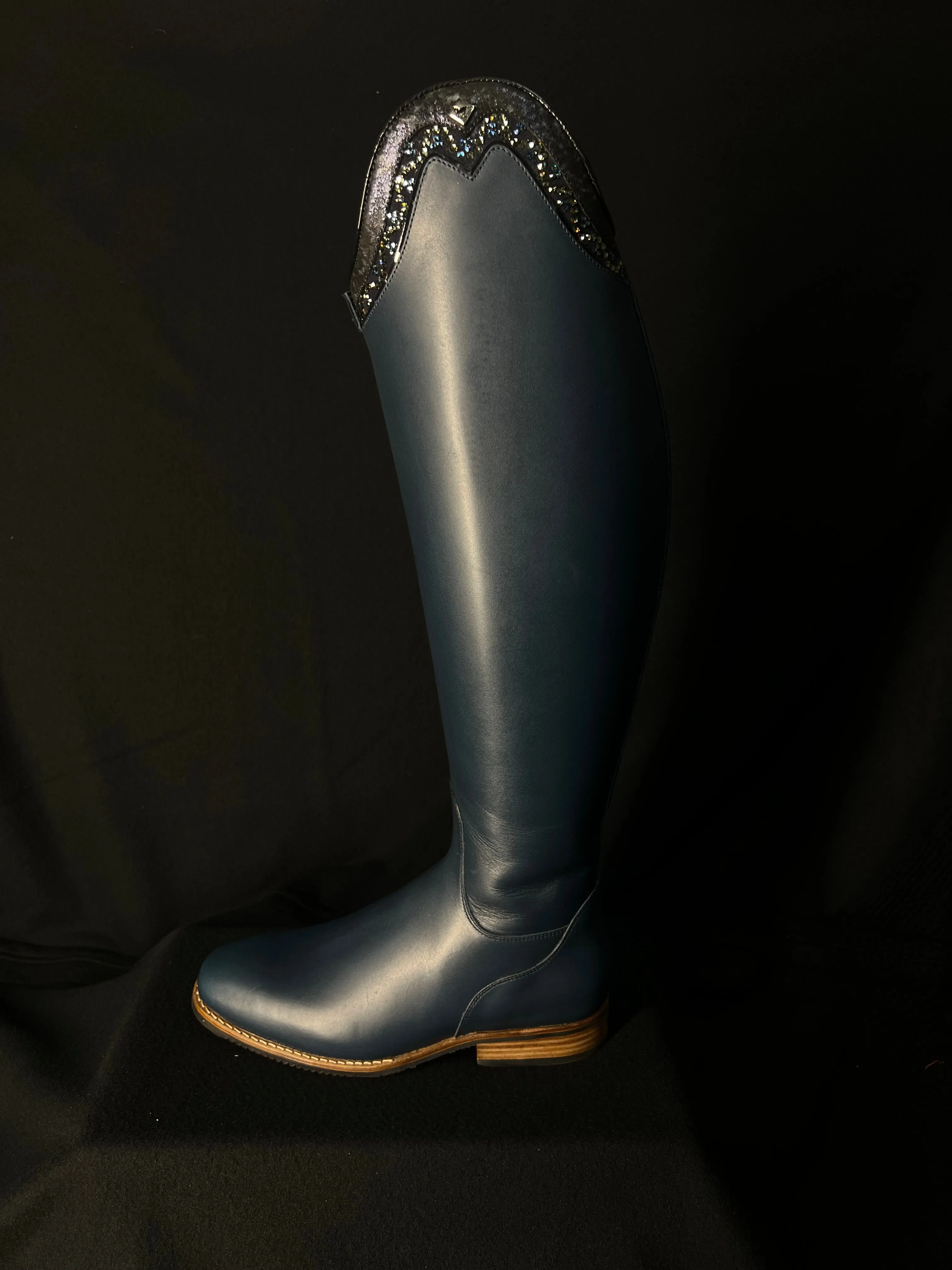 DeNiro Bellini Custom Dressage Boots Wrat Blu Oceano & Infinito Sky