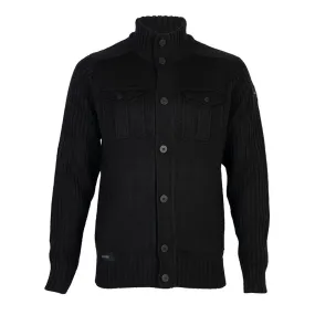 Dissident Steven military cardigan in black jacket