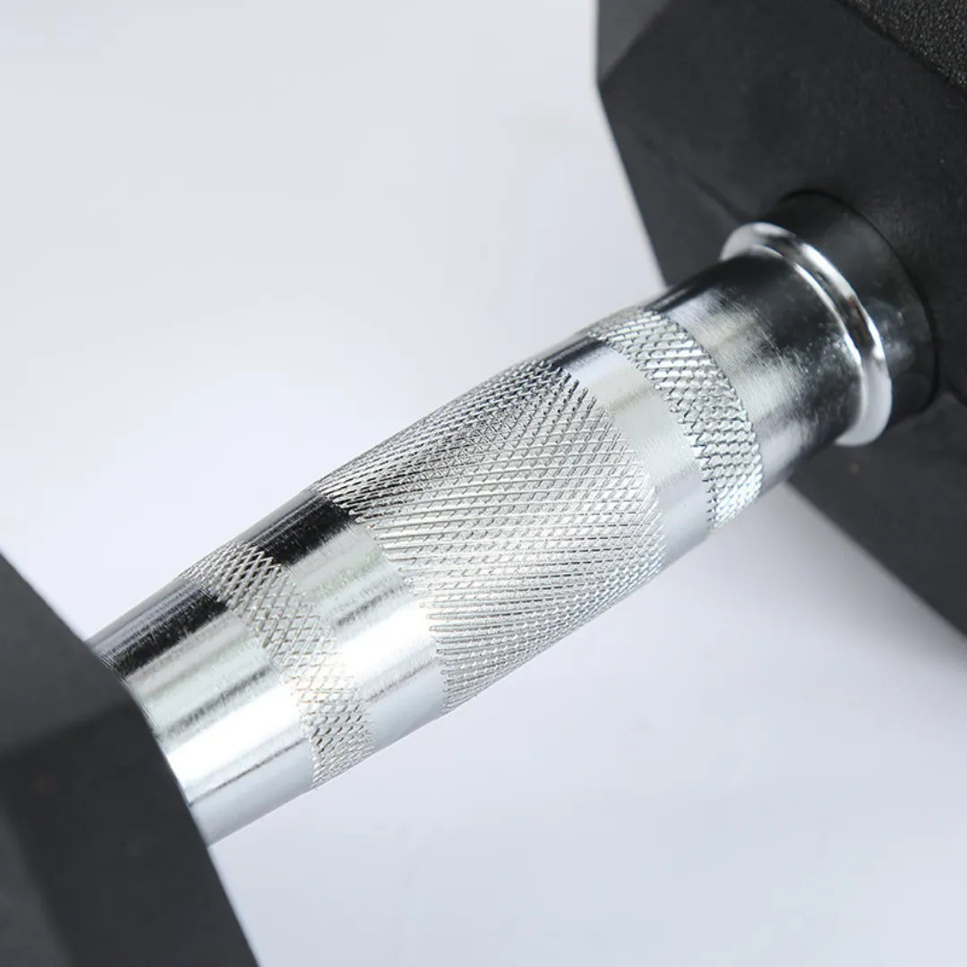 Hexagon Rubber Dumbbells