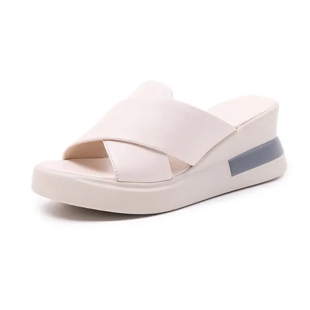 HULINGMEI Wonderful Wedge Multi-Choice Ankle Sandal Shoes