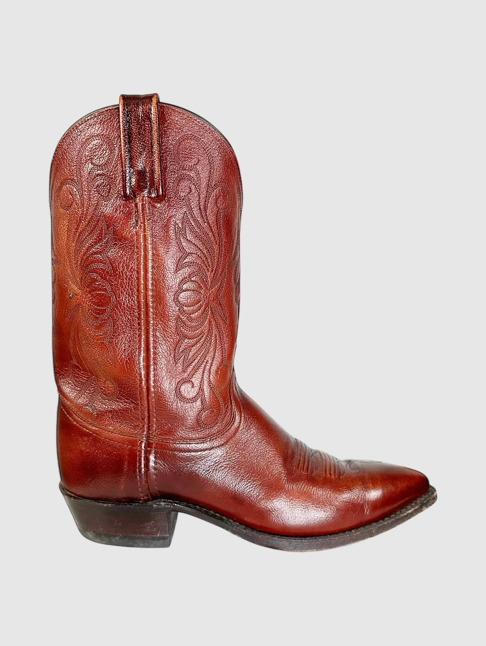 Leather Cowboy Boots - Size 8.5