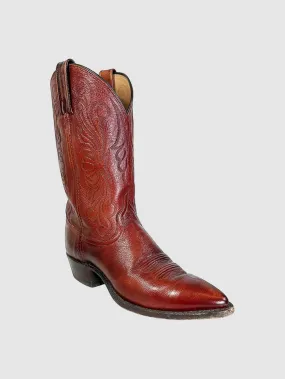 Leather Cowboy Boots - Size 8.5