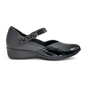 Narita Mary Jane Shoe in Black Patent WIDE