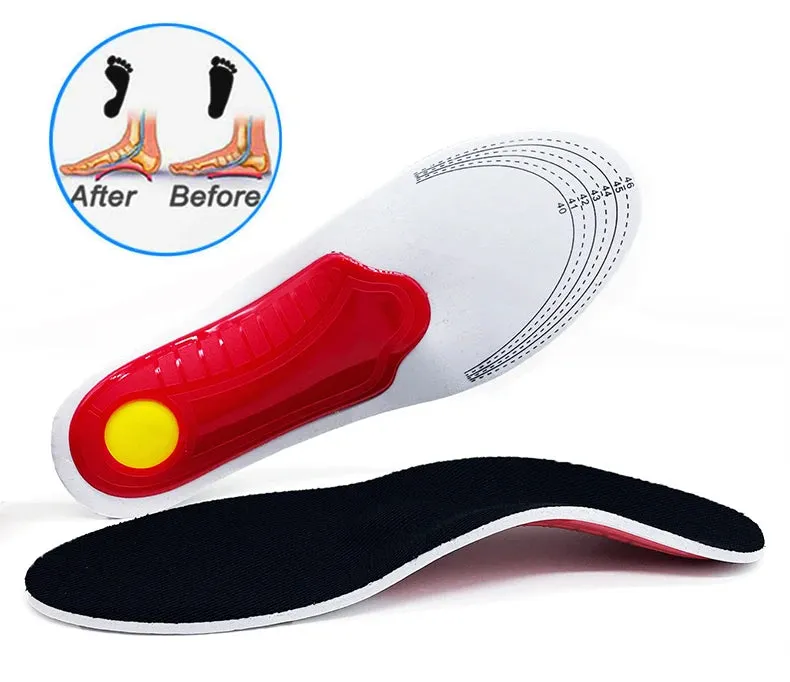 Orthotic Arch Support Insoles for Flatfoot – Cushioned Relief, Foot Comfort