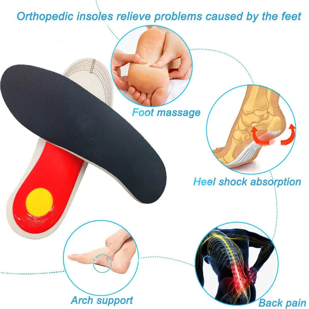 Orthotic Arch Support Insoles for Flatfoot – Cushioned Relief, Foot Comfort