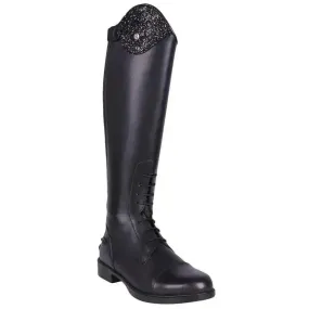 QHP Romy Glitter Top Long Competition Riding Boots - Junior Standard