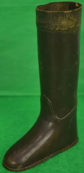 "English Leather Riding Boot Matchstick Holder" (SOLD)