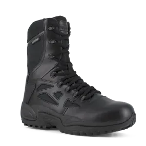 Reebok RB8877 Men's Rapid Response RB Waterproof Tactical Boots - Side Zip - Black