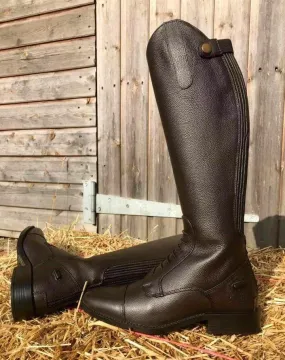 Rhinegold Extra Short Luxus Brown Leather Riding Boot