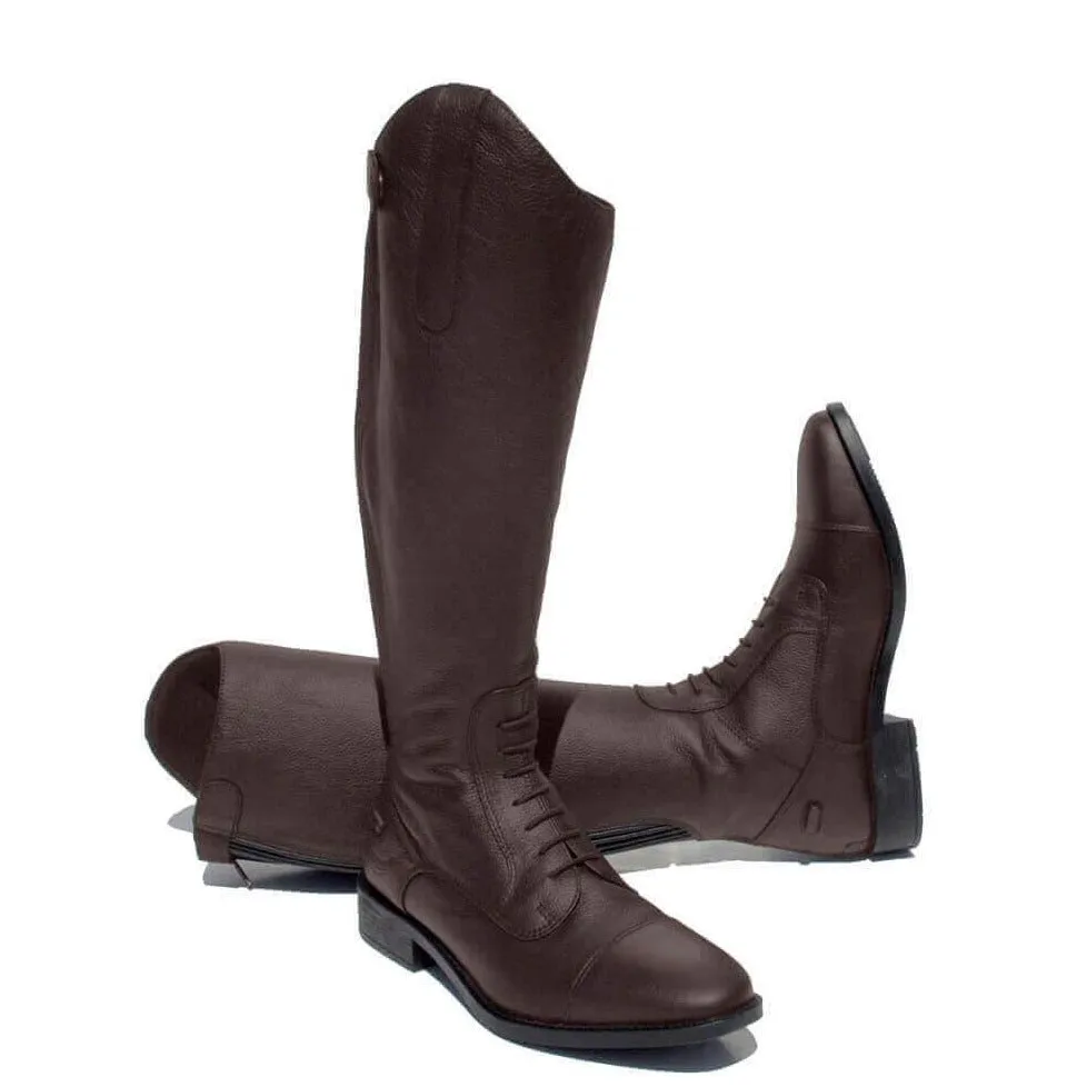 Rhinegold Extra Short Luxus Brown Leather Riding Boot