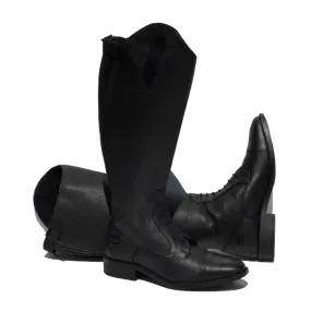 Rhinegold Luxus Extra Wide Calf Leather Riding Boots Black