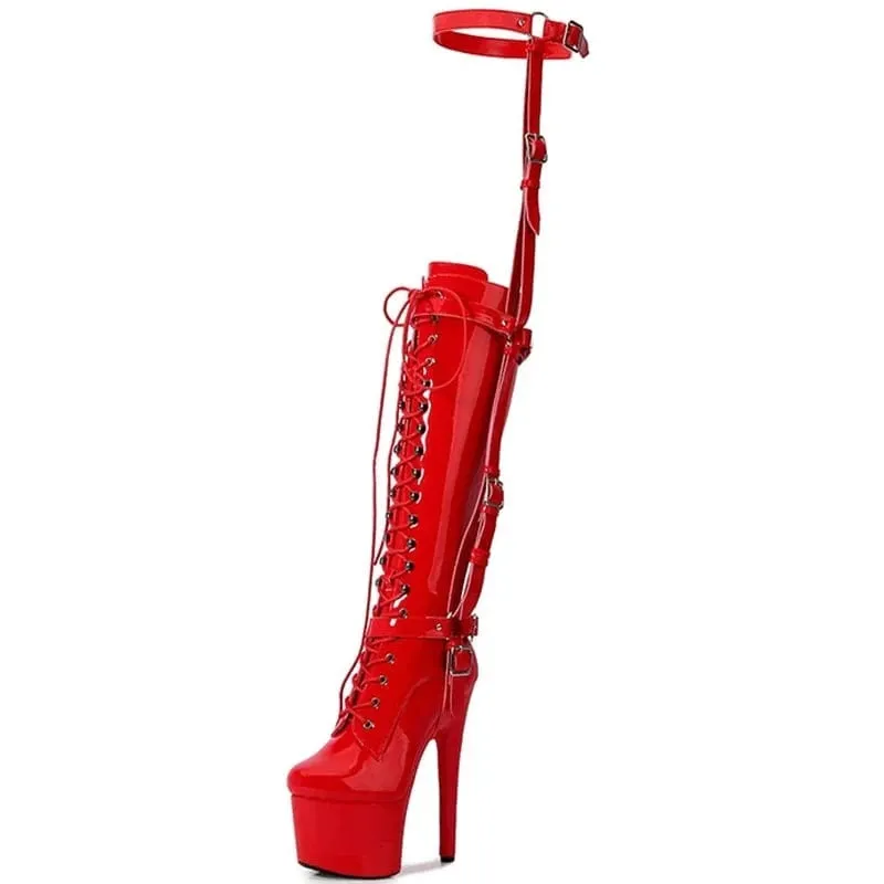 Slay Stiletto Platform High Heel Boots