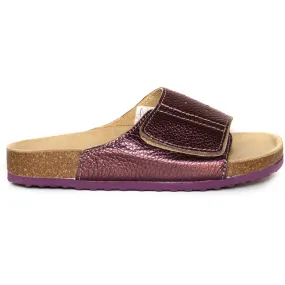 T122 RADANA: metallic fuchsia ladies orthotic sandals