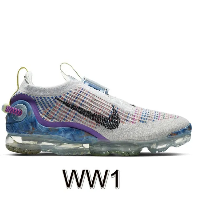 Vapormax  2020 Men's Flyknit Running Shoes Moc Laceless FK Black Oreo Red Blue Women Sneakers Trainers Sports Release Shoes
